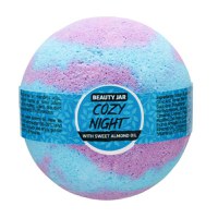 Bila de Baie Efervescenta cu Ghimbir, Ulei de Migdale si Vitamina E Cozy Night Beauty Jar, 150 g - 1
