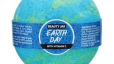 Bila de Baie Efervescenta cu Parfum Fantezie, Ulei de Migdale si Vitamina E Earth Day Beauty Jar, 150 g