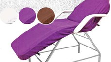 Cearceaf mov din bumbac - Beautyfor Couch Cover, purple, 100 x 215cm