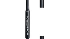 Creion pentru Sprancene cu Periuta - Makeup Revolution Relove Power Brow Pencil, nuanta Granite, 0,3 g