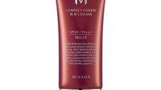 Crema BB cu Protectie Ridicata - Missha BB Cream M Perfect Cover SPF42/PA+++, nuanta 13/Bej Stralucitor, 20 ml
