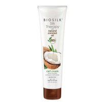 Crema Stying pentru Par Cret sau Ondulat - Biosilk Silk Therapy with Natural Coconut Oil Curl Cream, 148 ml - 1