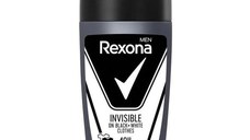 Deodorant Antiperspirant Roll-on pentru Barbati Cobalt - Rexona Men Invisible on Black + White Clothes 48h, 50 ml