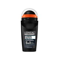 Deodorant Antiperspirant Roll-On pentru Barbati - L'Oreal Paris Men Expert Carbon Protect 5in1, 50 ml - 1