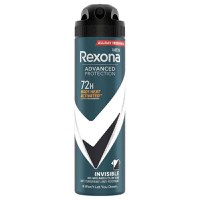 Deodorant Antiperspirant Spray pentru Barbati - Rexona Men Advanced Protection Invisible Black&amp;White 72h, 150 ml - 1