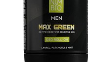 Deodorant Natural pentru Barbati - Nimbio Men Max Green Deo Roll-On, 50 ml