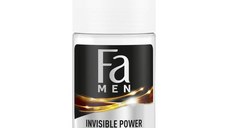 Deodorant Roll-on Antiperspirant pentru Barbati Invisible Power Dry 72h Fa Men, 50 ml