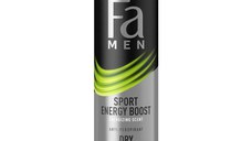 Deodorant Spray Antiperspirant Dry pentru Barbati Sport Energy Boost 72h Fa Men, 150 ml