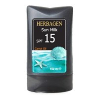 Emulsie de Plaja cu Ulei de Morcov SPF 15 Herbagen, 150ml - 1
