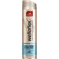 Fixativ cu Fixare Extra Puternica - Wella Wellaflex Hairspray Flexible Extra Strong Hold, 250 ml - 1
