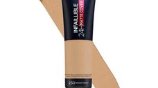 Fond de Ten Matifiant - L'Oreal Paris Infaillible 24H Matte Cover, nuanta 230 Radiant Honey, 30 ml