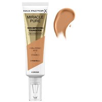 Fond de Ten - Max Factor Miracle Pure Skin-Improving Foundation SPF 30 PA+++, nuanta 80 Bronze, 30 ml - 1