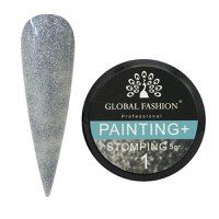 Gel Color, Global Fashion, Painting Stamping, 5 gr, Gri 01 - 1