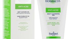 Gel de Curatare Profunda a Tenului - Farmona Dermacos Deep Cleansing Facial Gel Anti-Acne, 150 ml