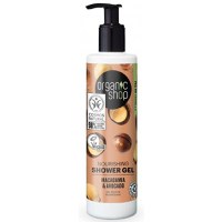 Gel de Dus Bio cu Macadamia si Avocado Kenyan Macadamia Organic Shop, 280 ml - 1