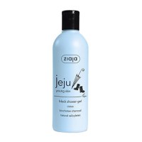 Gel de Dus cu Carbune - Ziaja Jeju Blue Young Skin Black Shower Gel, 300 ml - 1