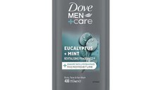Gel de Dus pentru Barbati - Dove Men +Care Eucalyptus+Mint 24HR Nourishing Micromoisture Body, Face & Hair Wash, 400 ml