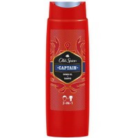 Gel de Dus si Sampon pentru Barbati - Old Spice Captain Shower Gel + Shampoo, 250 ml - 1