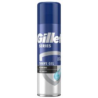 Gel de Ras cu Carbune Negru - Gillette Series Shave Gel Cleansing with Charcoal, 200 ml - 1