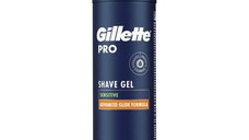 Gel de Ras pentru Piele Sensibila - Gillette Pro Sensitive Shave Gel Advanced Glide Formula, 200 ml