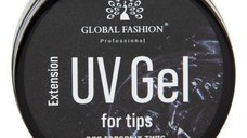 Gel UV constructie unghii, Global Fashion, pentru tips, 14 gr, Transparent