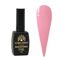 Gel UV pentru constructie, Global Fashion, Magic Extension, 12 ml, Roz 07 - 1