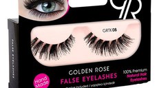 Gene False Banda din Par Natural 08 cu Mini Adeziv Inclus Golden Rose