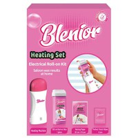Kit pentru Epilat &ndash; Incalzitor, Roll-On Ceara, Benzi, Servetele Curatare - Blenoir Heating Set, 1 buc - 1