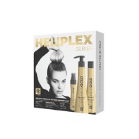 Kit Tratament de Par - Heli&#039;s Gold Heliplex Series Intro Kit: Sampon Prep for Plex 300 ml + Ser One Step Bond Complex 250 ml + Ulei Spray Pro Mist 30 ml - 1