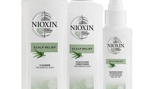 Kit Tratament pentru Scalp Sensibil Nioxin Scalp Relief - Sampon 200 ml, Balsam 200 ml, Ser 100 ml
