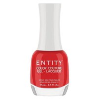 Lac de Unghii cu Efect de Gel - Entity Color Couture Gel - Lacquer, nuanta &quot;A Very Bright Red Dress&quot;, 15 ml - 1