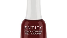 Lac de Unghii cu Efect de Gel - Entity Color Couture Gel - Lacquer, nuanta "Cabernet Ball Gown", 15 ml