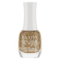 Lac de Unghii cu Efect de Gel - Entity Color Couture Gel - Lacquer, nuanta "Drops Of Gold", 15 ml - 1