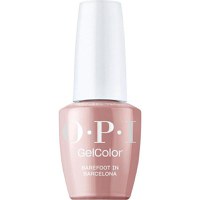 Lac de Unghii Semipermanent Vegan si Hema-Free - OPI Gel Color, nuanta Barefoot in Barcelona, 15 ml - 1