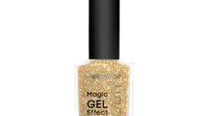 Lac pentru unghii Gerovital Beauty Magic Gel Effect Nuanta 25 Galben-Sclipici, 11ml