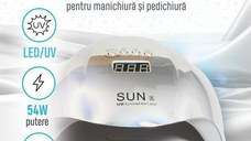 Lampa de unghii LED/UV, Sun-X, 54W, Argintie