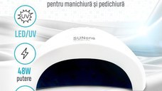 Lampa Led/Uv profesionala Sun One pentru manichiura, 48W, culoare alba