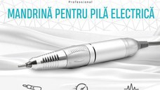 Mandrina profesionala, freza electrica unghii, pentru modelele ZS-601, ZS-602, 25000 rpm, argintie