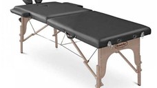 Masa de Masaj Portabila din Lemn FMA201A, Negru - Beautyfor Portable Wooden Massage Table FMA201A, Black, 1 buc
