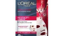 Masca Antirid Tip Servetel cu Actiune Tripla - L'Oreal Paris Revitalift Laser x3 Tissue Mask, 1 buc