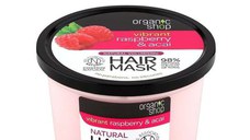 Masca de Par Bio pentru Volum - Organic Shop Volumising Hair Mask Raspberry & Acai, 250 ml