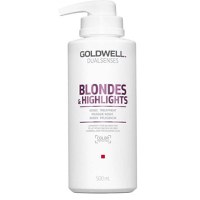 Masca pentru Par Blond - Goldwell Dualsenses Blondes &amp; Highlights 60s Treatment 500 ml - 1