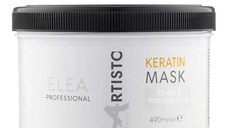 Masca restaurare cu keratina pentru par deteriorat Keratin Elea Professional Artisto, 490 ml