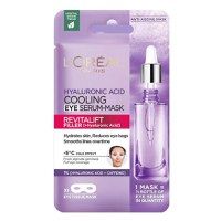 Masca Servetel cu Serum pentru Ochi - L&#039;Oreal Paris Revitalift Filler Hyaluronic Acid Cooling Eye Serum-Mask, 11 g - 1