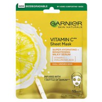 Masca Servetel pentru Hidratare si Iluminare - Garnier Skin Naturals Vitamin C Sheet Mask, 28 g - 1