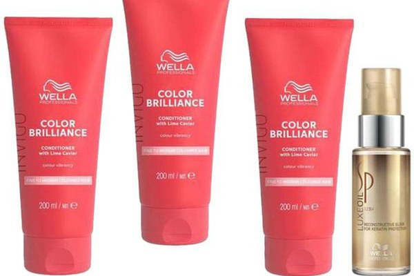 Oferta Black Friday 2025: 3 x Balsam pentru Par Vopsit cu Fir Subtire/Normal - Wella Professionals Invigo Color Brilliance Fine/Normal, 200 ml + Ulei Reconstructiv, 30 ml
