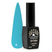 Oja semipermanenta Black Elite, Global Fashion, 8 ml, Albastru 320 - 1