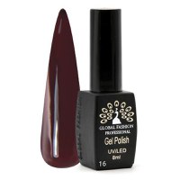 Oja semipermanenta Black Elite, Global Fashion, 8 ml, Maro 016 - 1