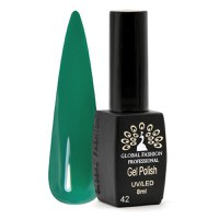 Oja semipermanenta Black Elite, Global Fashion 8 ml,  Verde 042 - 1