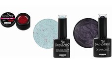 Oja Semipermanenta + Gel Colorat UV, Kit SensoPro Milan: 2 buc.